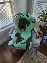 Load image into Gallery viewer, Black Labrador Retriever Quilted Blanket 50x60