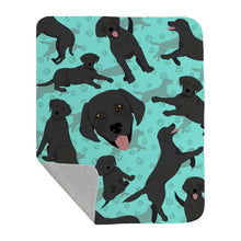 Load image into Gallery viewer, Black Labrador Retriever Quilted Blanket 50x60