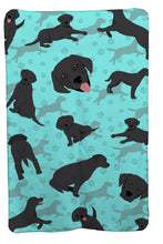 Load image into Gallery viewer, Black Labrador Retriever Soft Travel Blanket with Bag