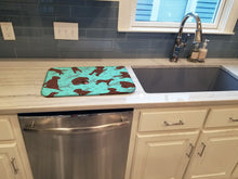 Load image into Gallery viewer, Chocolate Labrador Retriever Dish Drying Mat – Absorbent, Artistic Kitchen Essentials