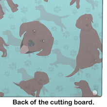 Load image into Gallery viewer, Chocolate Labrador Retriever Glass Cutting Boards – Durable, Decorative Kitchen Art Large