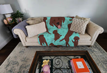Load image into Gallery viewer, Chocolate Labrador Retriever Quilted Blanket 50x60