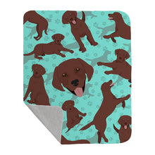 Load image into Gallery viewer, Chocolate Labrador Retriever Quilted Blanket 50x60