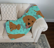 Load image into Gallery viewer, Red Fox Labrador Retriever Quilted Blanket 50x60