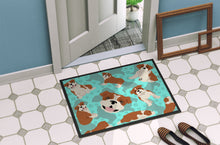 Load image into Gallery viewer, Red and White English Bulldog Doormat - 24x36 Decorative Floor Mat – Indoor/Outdoor Rug with Artistic Flair