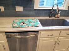 Load image into Gallery viewer, Piebald English Bulldog Dish Drying Mat – Absorbent, Artistic Kitchen Essentials