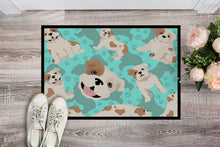 Load image into Gallery viewer, Piebald English Bulldog Doormat - 24x36 Decorative Floor Mat – Indoor/Outdoor Rug with Artistic Flair