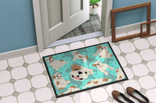 Load image into Gallery viewer, Piebald English Bulldog Doormat - 24x36 Decorative Floor Mat – Indoor/Outdoor Rug with Artistic Flair