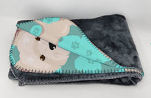 Load image into Gallery viewer, Westie Soft Travel Blanket with Bag