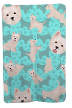 Load image into Gallery viewer, Westie Soft Travel Blanket with Bag