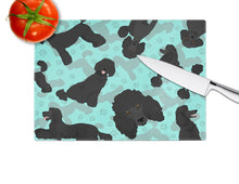 Load image into Gallery viewer, Black Standard Poodle Glass Cutting Boards – Durable, Decorative Kitchen Art Large