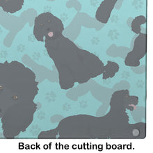 Load image into Gallery viewer, Black Standard Poodle Glass Cutting Boards – Durable, Decorative Kitchen Art Large
