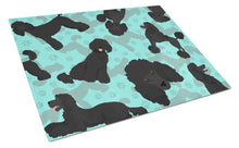 Load image into Gallery viewer, Black Standard Poodle Glass Cutting Boards – Durable, Decorative Kitchen Art Large