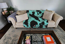 Load image into Gallery viewer, Black Standard Poodle Quilted Blanket 50x60