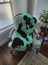 Load image into Gallery viewer, Black Standard Poodle Quilted Blanket 50x60
