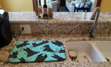 Load image into Gallery viewer, Scottish Terrier Dish Drying Mat – Absorbent, Artistic Kitchen Essentials