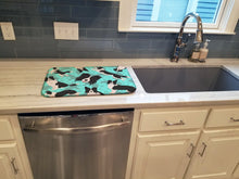 Load image into Gallery viewer, Border Collie Dish Drying Mat – Absorbent, Artistic Kitchen Essentials