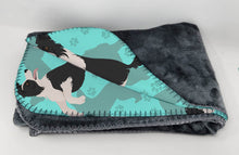 Load image into Gallery viewer, Border Collie Soft Travel Blanket with Bag