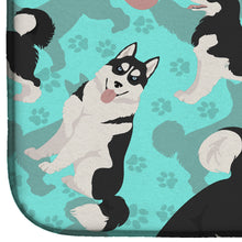 Load image into Gallery viewer, Siberian Husky Dish Drying Mat – Absorbent, Artistic Kitchen Essentials