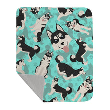 Load image into Gallery viewer, Siberian Husky Quilted Blanket 50x60