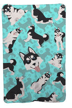 Load image into Gallery viewer, Siberian Husky Soft Travel Blanket with Bag