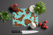 Load image into Gallery viewer, Chocolate Standard Poodle Glass Cutting Boards – Durable, Decorative Kitchen Art Large