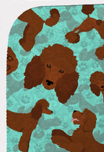 Load image into Gallery viewer, Chocolate Standard Poodle Quilted Blanket 50x60