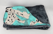 Load image into Gallery viewer, Dalmatian Soft Travel Blanket with Bag