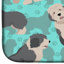 Load image into Gallery viewer, Old English Sheepdog Dish Drying Mat – Absorbent, Artistic Kitchen Essentials