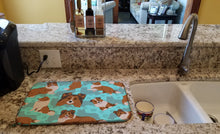 Load image into Gallery viewer, Sheltie Dish Drying Mat – Absorbent, Artistic Kitchen Essentials