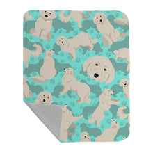 Load image into Gallery viewer, Great Pyrenees Quilted Blanket 50x60