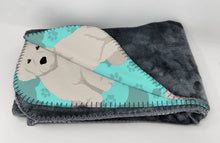 Load image into Gallery viewer, Great Pyrenees Soft Travel Blanket with Bag