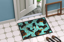 Load image into Gallery viewer, Black and Tan Cavalier King Charles Spaniel Doormat - 24x36 Decorative Floor Mat – Indoor/Outdoor Rug with Artistic Flair
