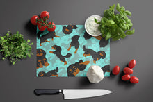 Load image into Gallery viewer, Black and Tan Cavalier King Charles Spaniel Glass Cutting Boards – Durable, Decorative Kitchen Art Large