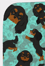 Load image into Gallery viewer, Black and Tan Cavalier King Charles Spaniel Quilted Blanket 50x60