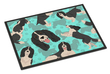 Load image into Gallery viewer, Black and White English Springer Spaniel Doormat - 24x36 Decorative Floor Mat – Indoor/Outdoor Rug with Artistic Flair