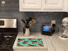 Load image into Gallery viewer, Airedale Terrier Glass Cutting Boards – Durable, Decorative Kitchen Art Large