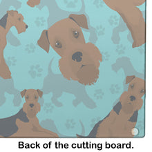 Load image into Gallery viewer, Airedale Terrier Glass Cutting Boards – Durable, Decorative Kitchen Art Large