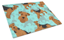 Load image into Gallery viewer, Airedale Terrier Glass Cutting Boards – Durable, Decorative Kitchen Art Large