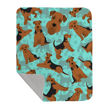 Load image into Gallery viewer, Airedale Terrier Quilted Blanket 50x60