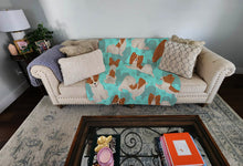 Load image into Gallery viewer, Red and White Papillon Quilted Blanket 50x60
