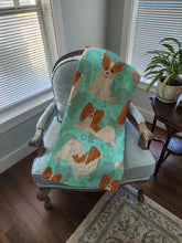 Load image into Gallery viewer, Red and White Papillon Quilted Blanket 50x60
