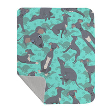 Load image into Gallery viewer, Italian Greyhound Quilted Blanket 50x60