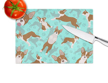 Load image into Gallery viewer, Red Boston Terrier Glass Cutting Boards – Durable, Decorative Kitchen Art Large