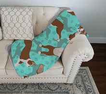 Load image into Gallery viewer, Red Boston Terrier Quilted Blanket 50x60