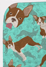 Load image into Gallery viewer, Red Boston Terrier Quilted Blanket 50x60