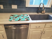 Load image into Gallery viewer, Brindle Cardigan Corgi Dish Drying Mat – Absorbent, Artistic Kitchen Essentials