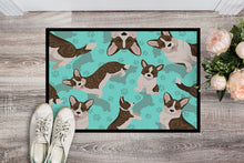 Load image into Gallery viewer, Brindle Cardigan Corgi Doormat - 24x36 Decorative Floor Mat – Indoor/Outdoor Rug with Artistic Flair