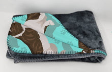 Load image into Gallery viewer, Brindle Cardigan Corgi Soft Travel Blanket with Bag