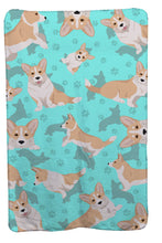 Load image into Gallery viewer, Fawn Cardigan Corgi Soft Travel Blanket with Bag